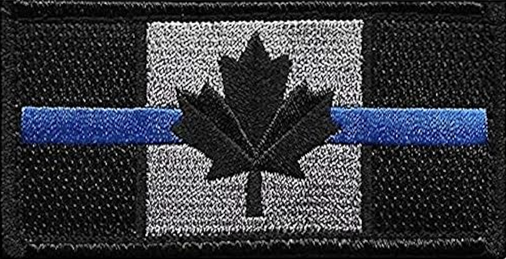 thin blue line canada badge montreal police ban spvm