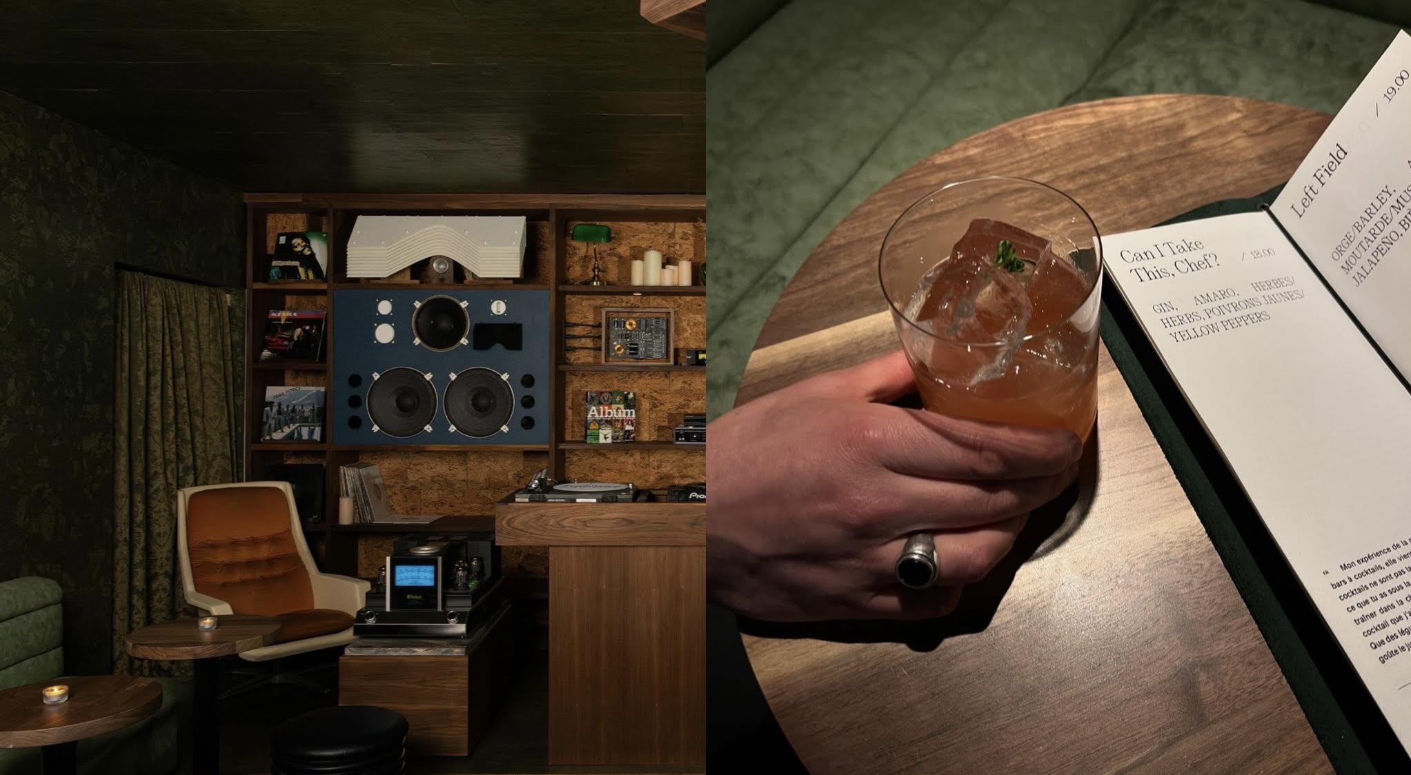 Salon Badin is the basement bar and listening lounge of our dreams