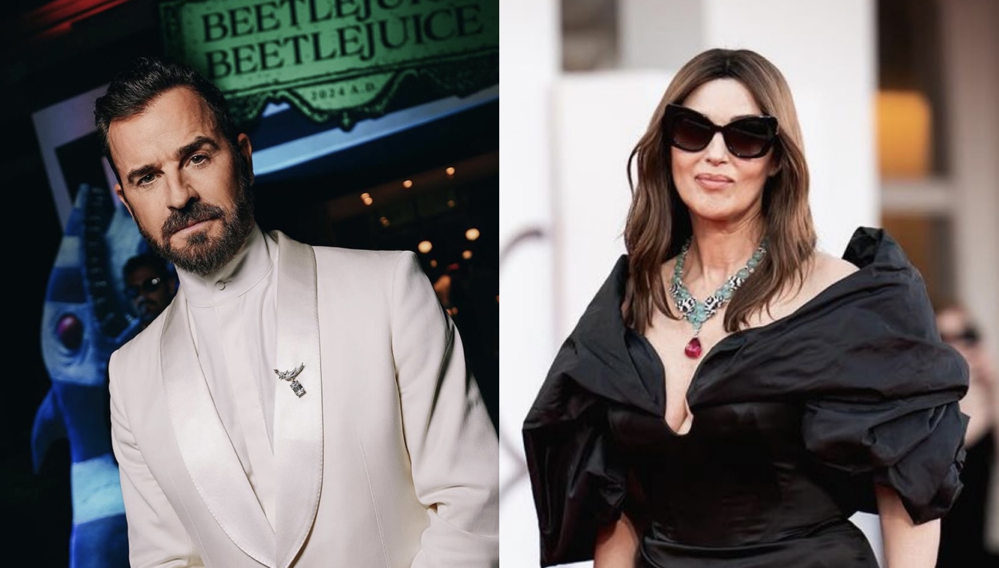 We spoke with Justin Theroux and Monica Bellucci about their roles in Beetlejuice Beetlejuice