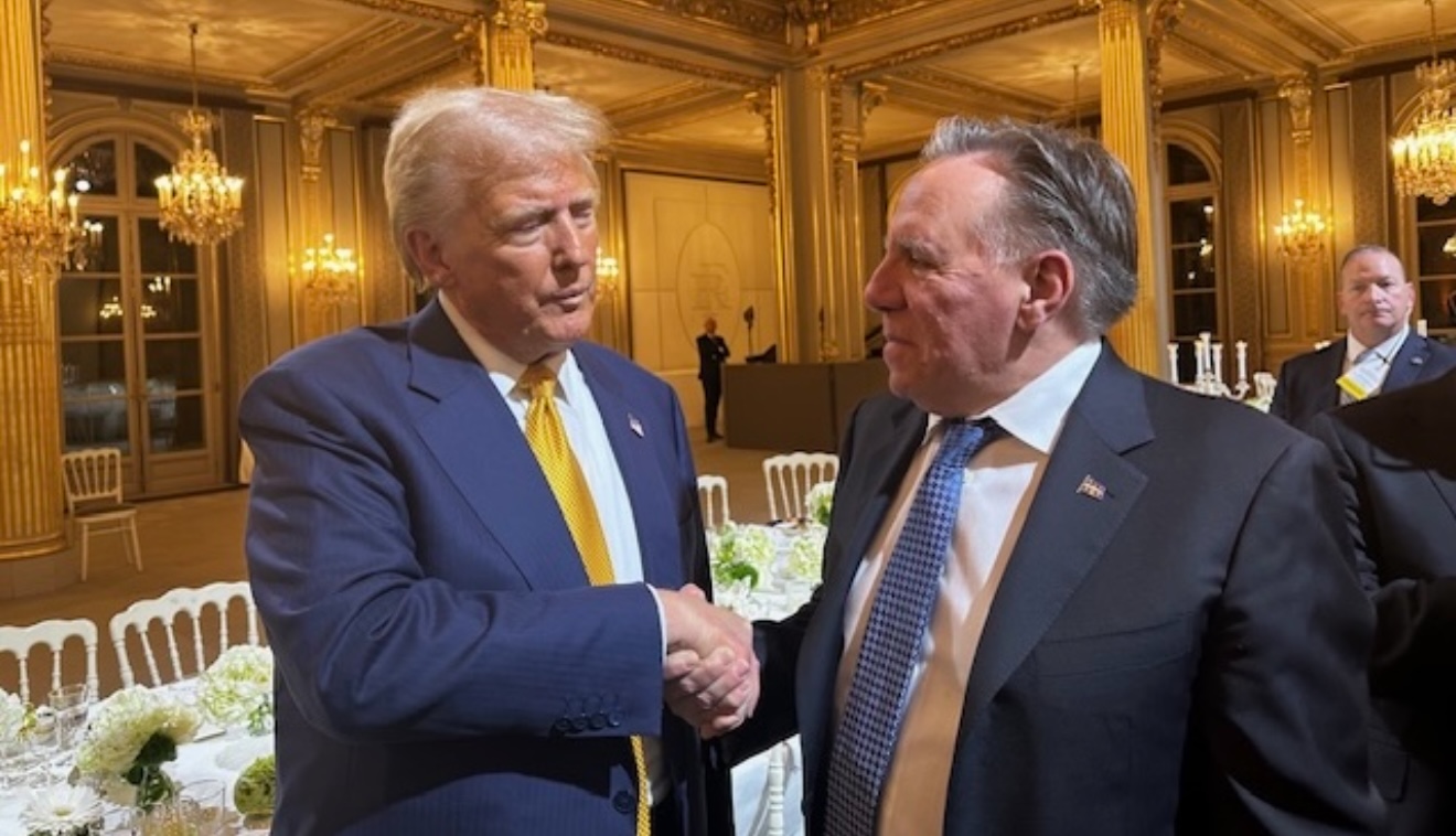 François Legault talked tariffs with Donald Trump in Paris today