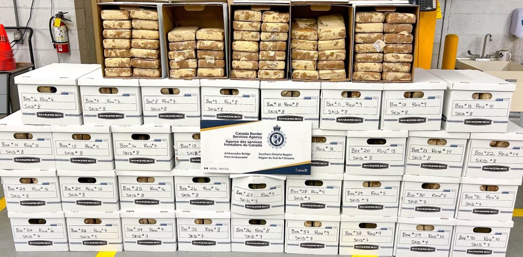 475 kilos of cocaine stopped by Canada Border Services in historic $83-million drug bust