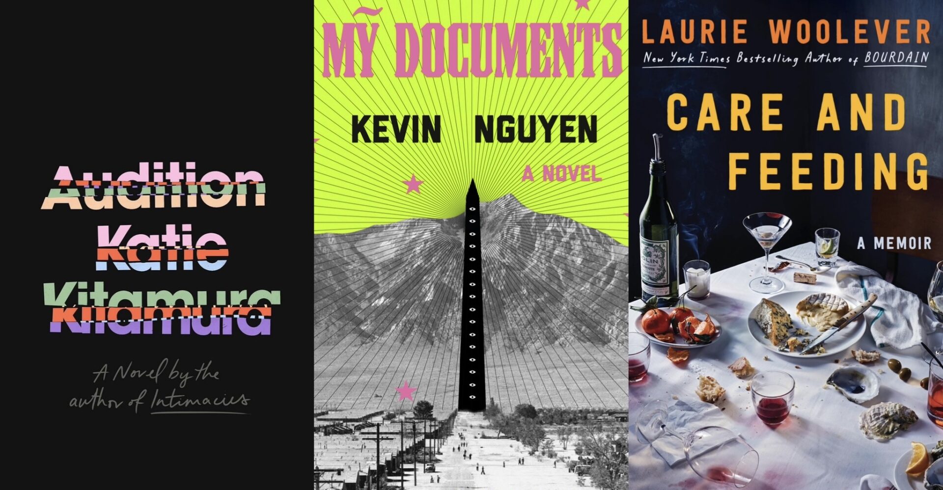 3 books to read this month: Audition, My Documents, Care and Feeding