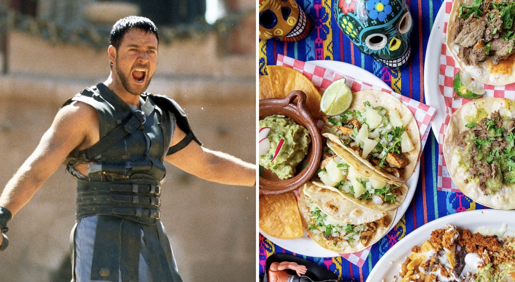 Russell Crowe is in Montreal, and shared some love for Tacos Frida