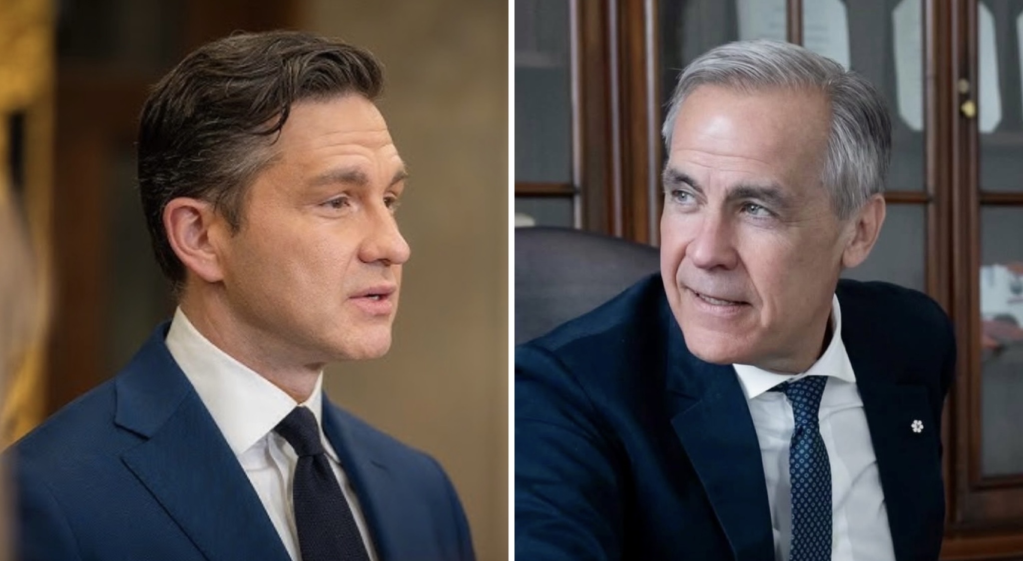 Mark Carney leads Pierre Poilievre in net favourability by 46 points