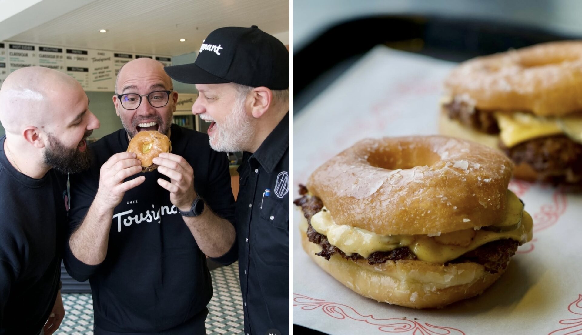 Donut burger! Bernie Beigne and Chez Tousignant collaborate for a good cause