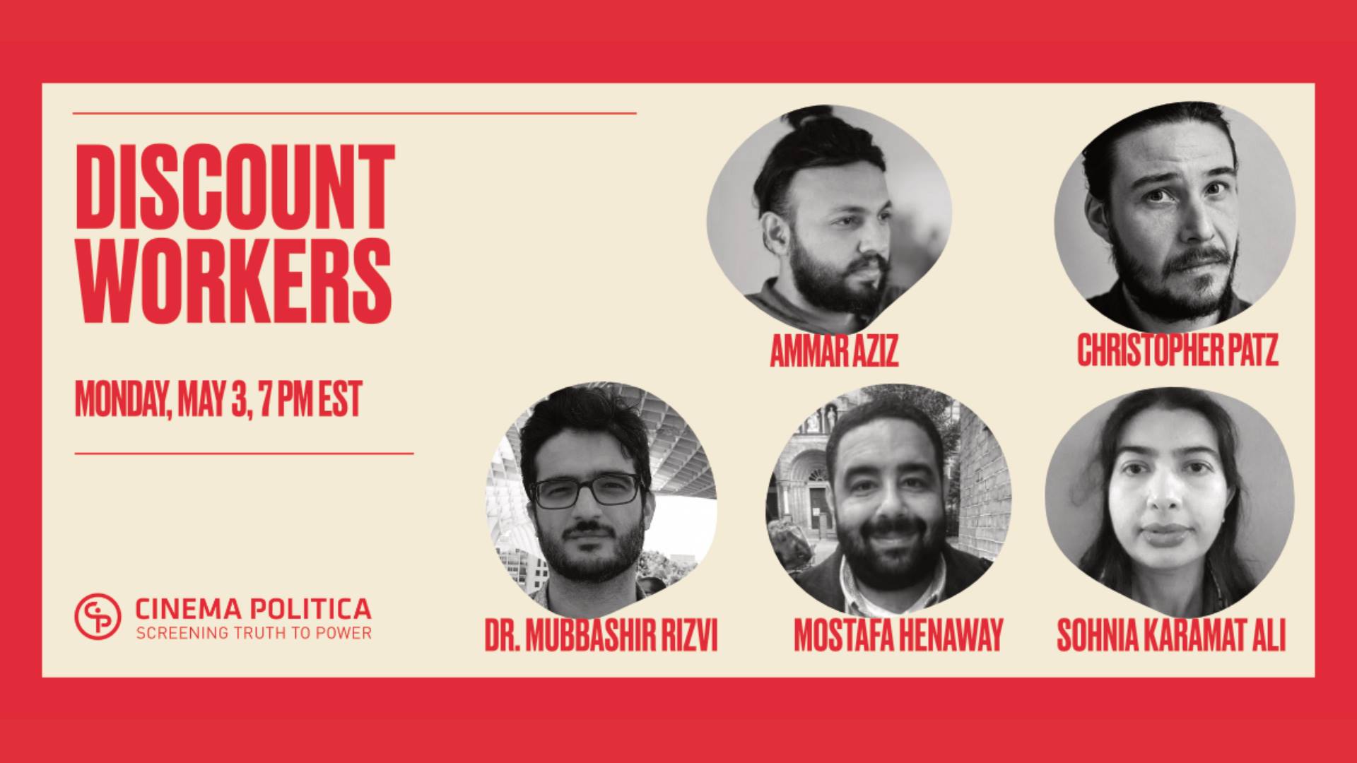 DISCOUNT WORKERS – Conversation with directors & special guests