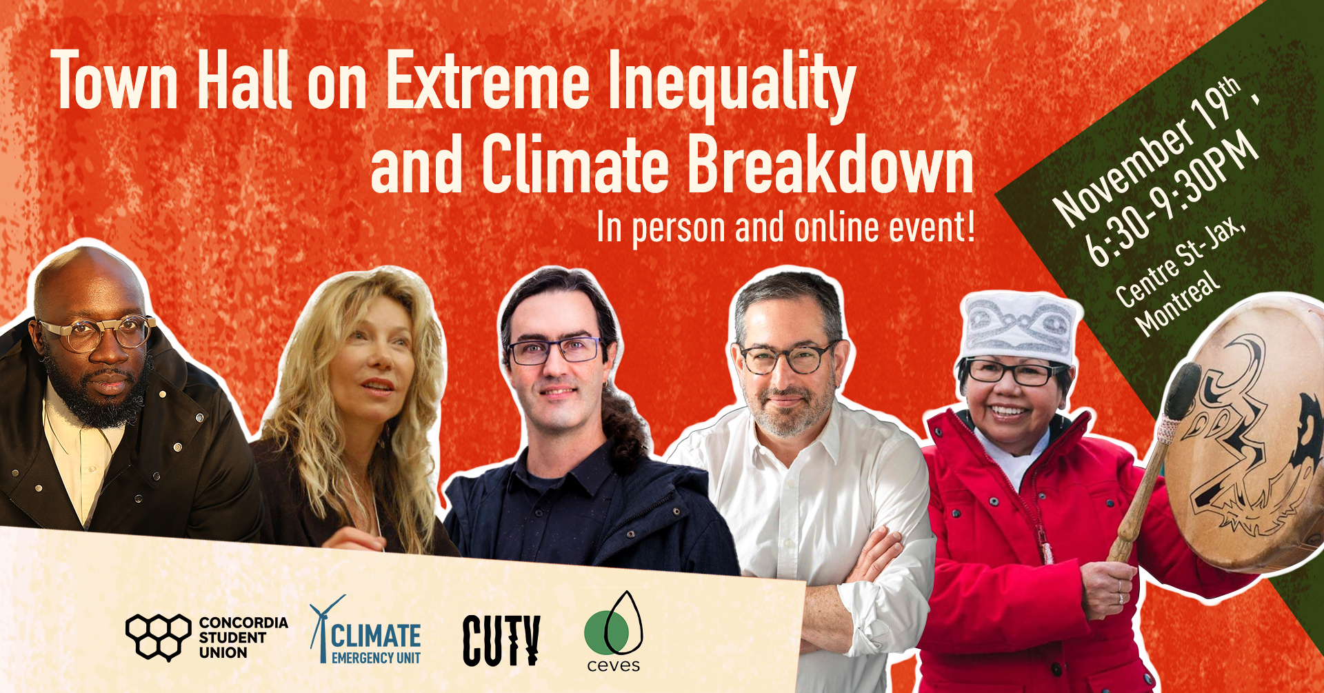 TOWN HALL – Extreme Inequality and Climate Breakdown