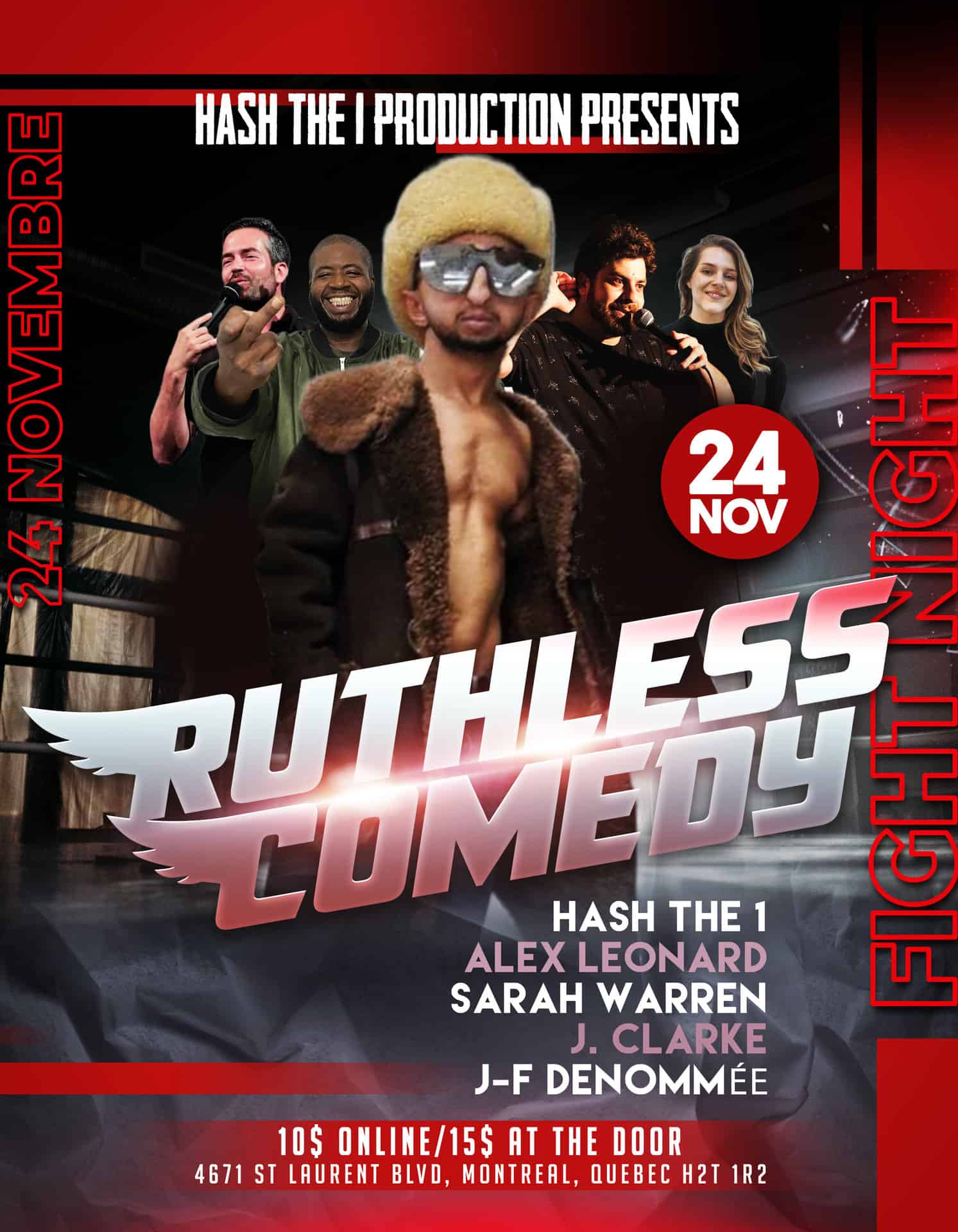 RUTHLESS COMEDY – MONTREAL COMEDY SHOW