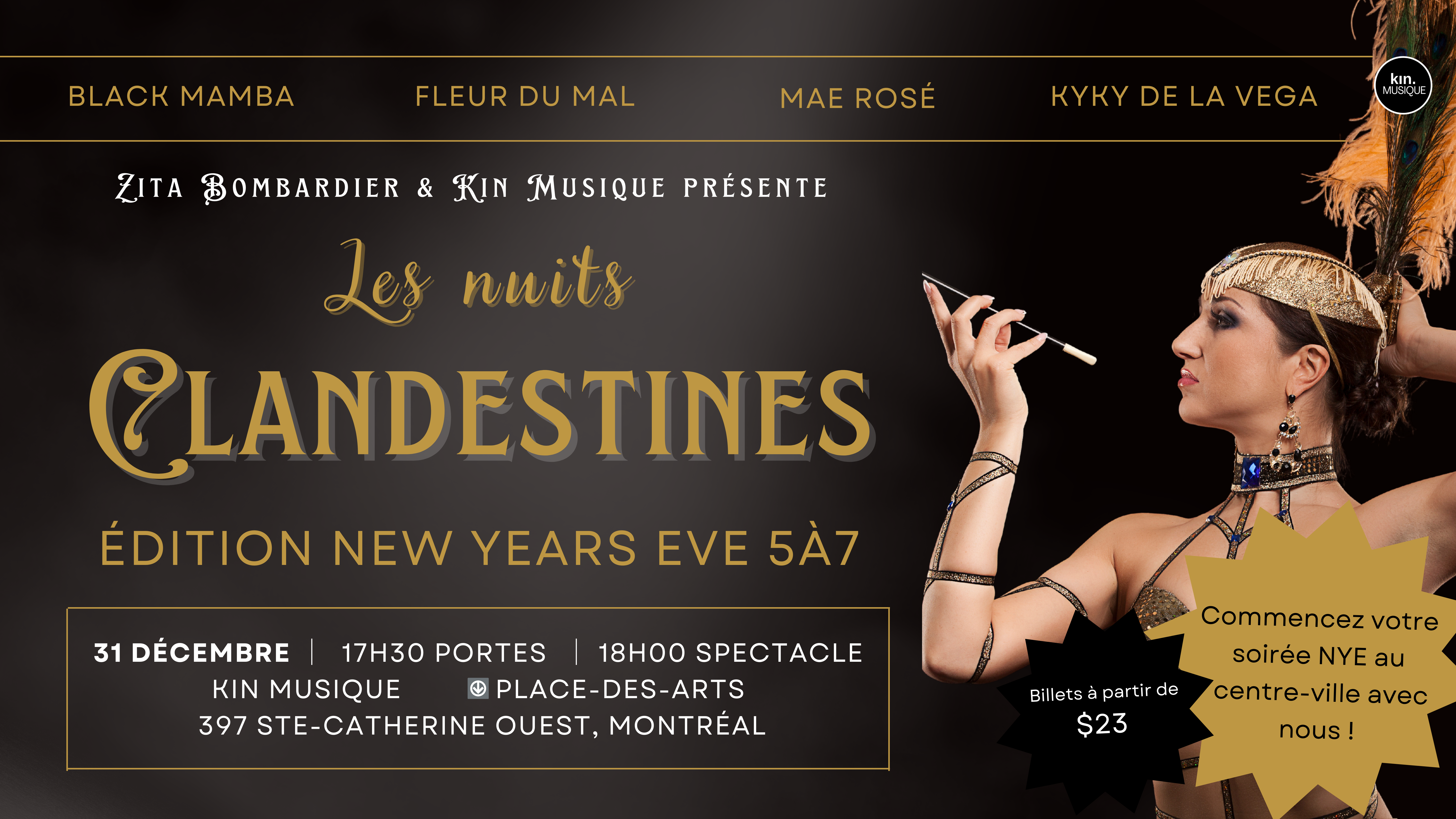 Les Nuits Clandestines: Édition New Years Eve 5à7