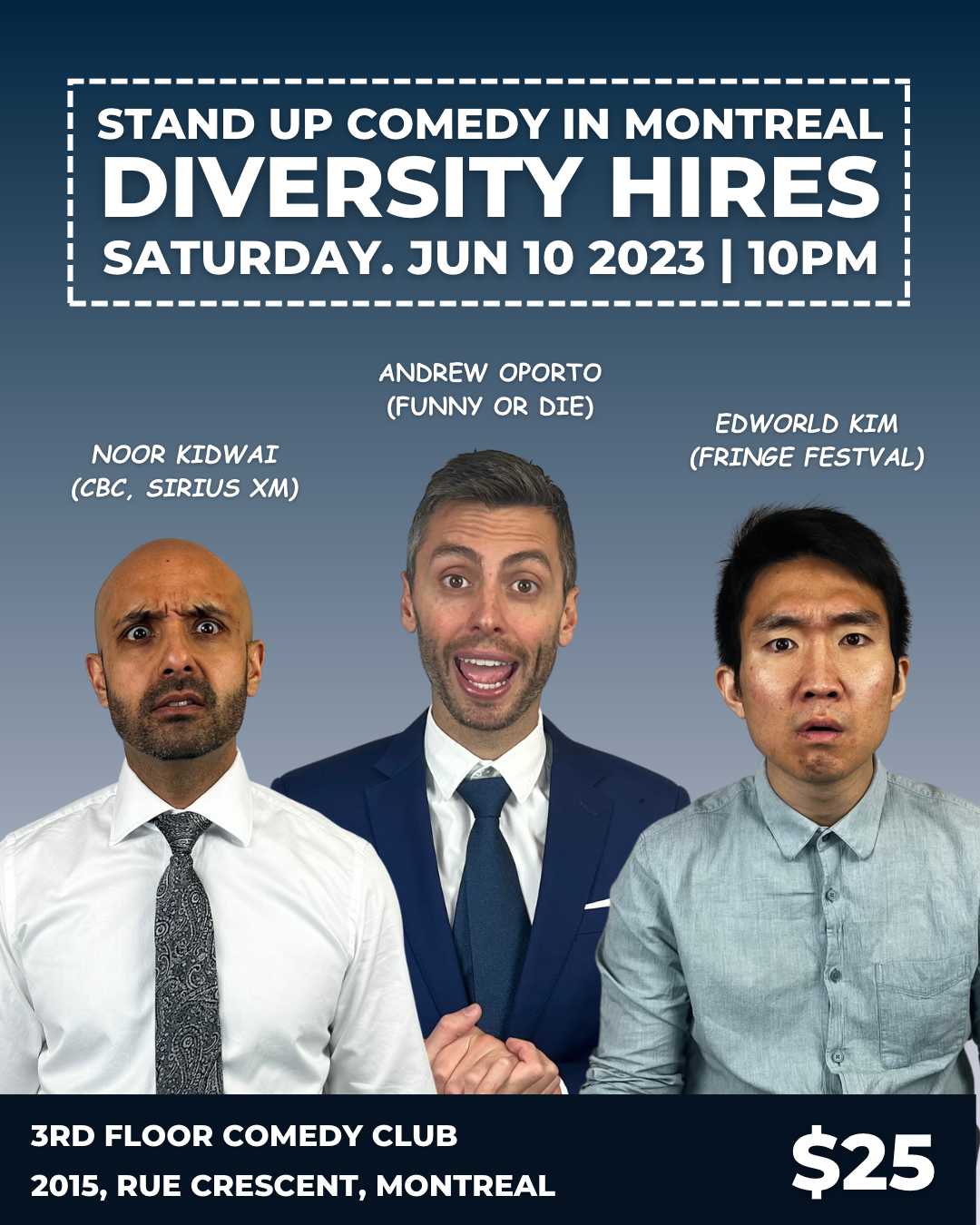 “Diversity Hire” Comedy Tour
