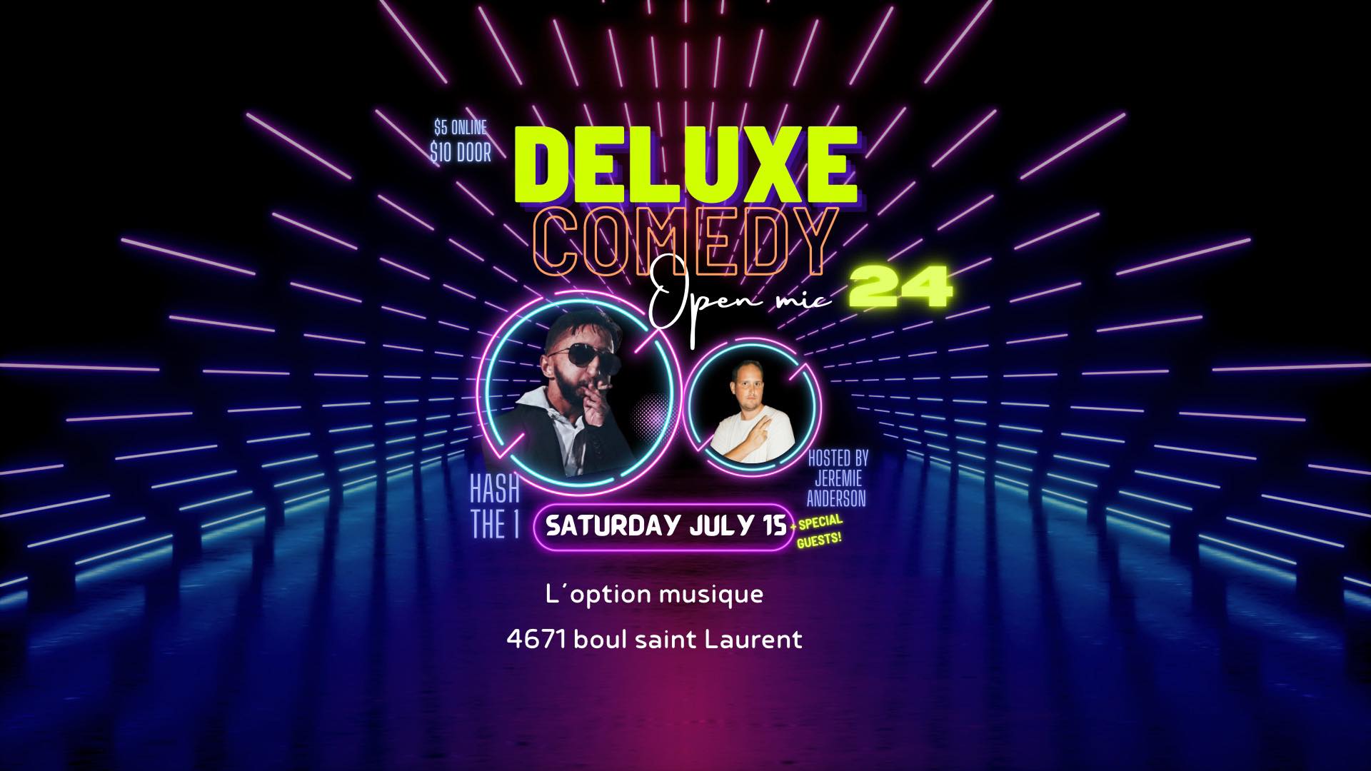 DELUXE COMEDY #24 -OPEN MIC (Bilingual show)