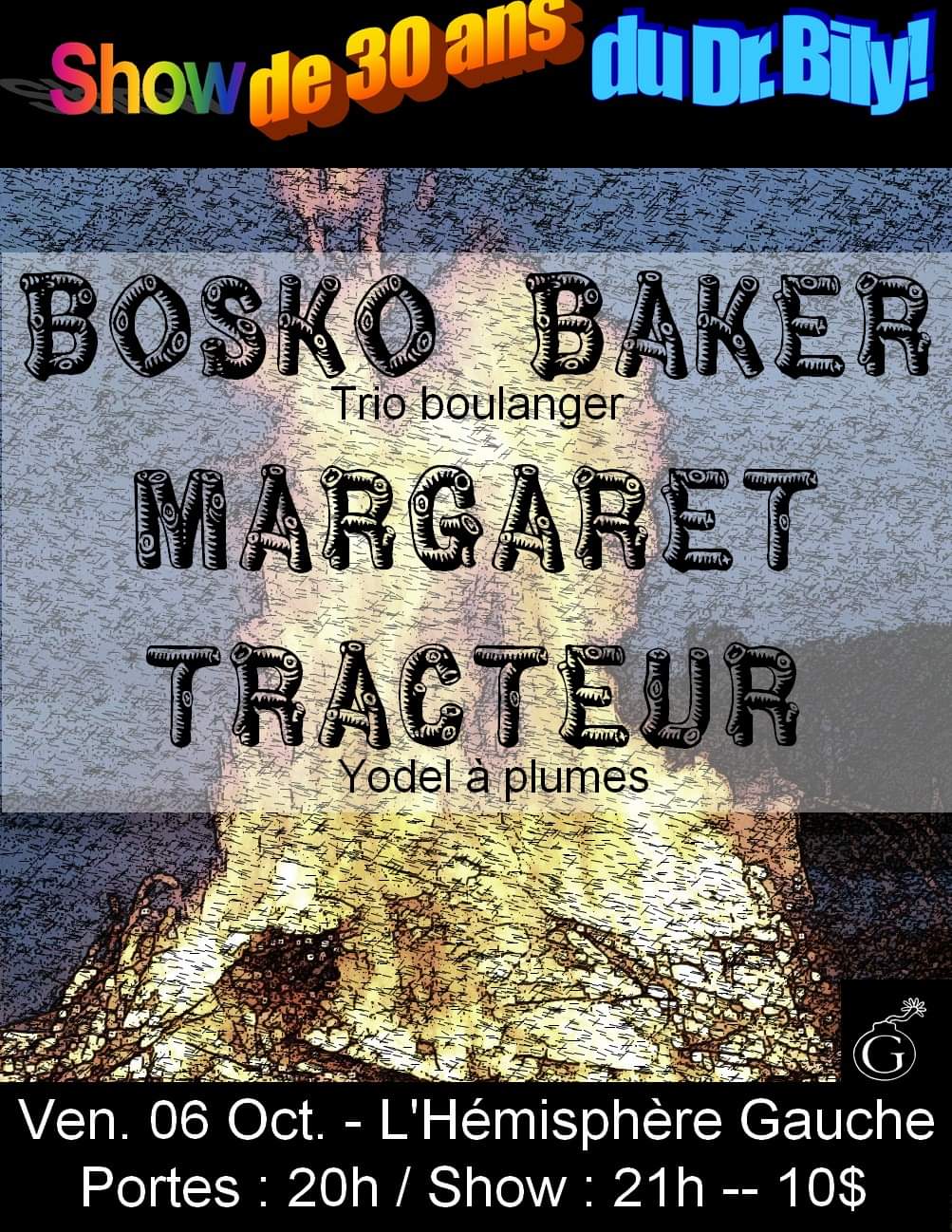 Bosko Baker + Margaret Tracteur @ Hémisphère Gauche