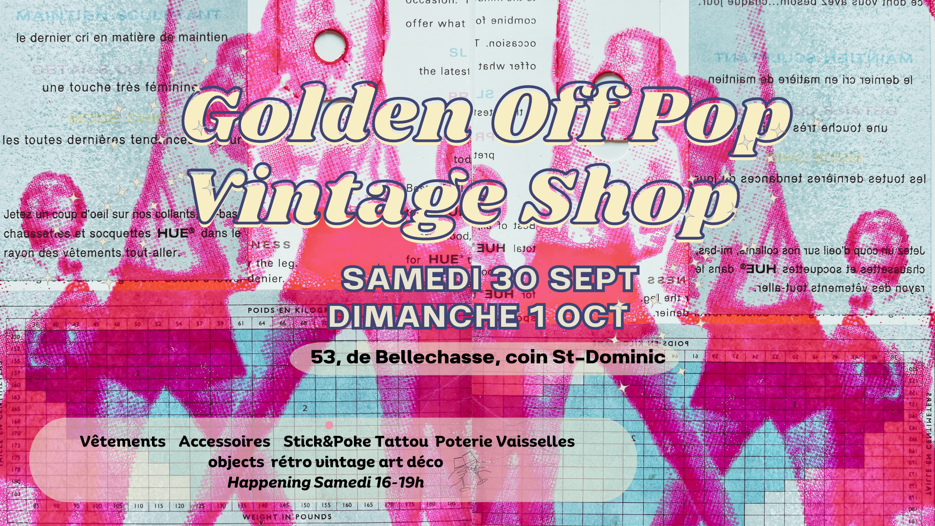 Golden Off Pop Vintage Market