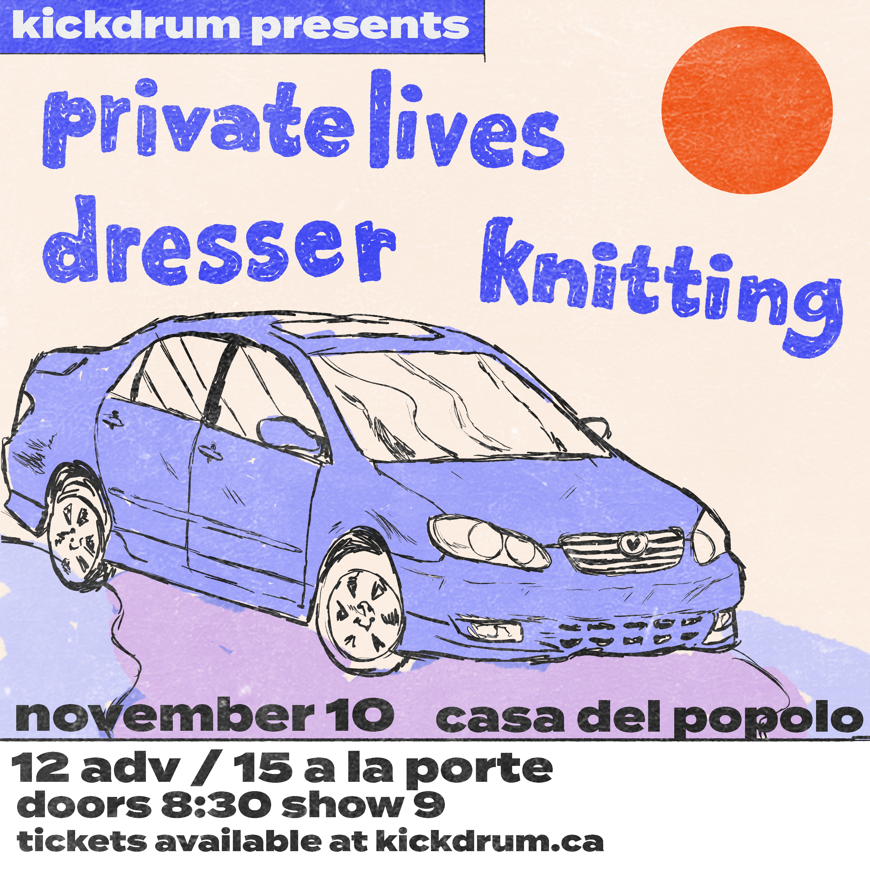 Private Lives + Dresser + knitting | Casa del Popolo