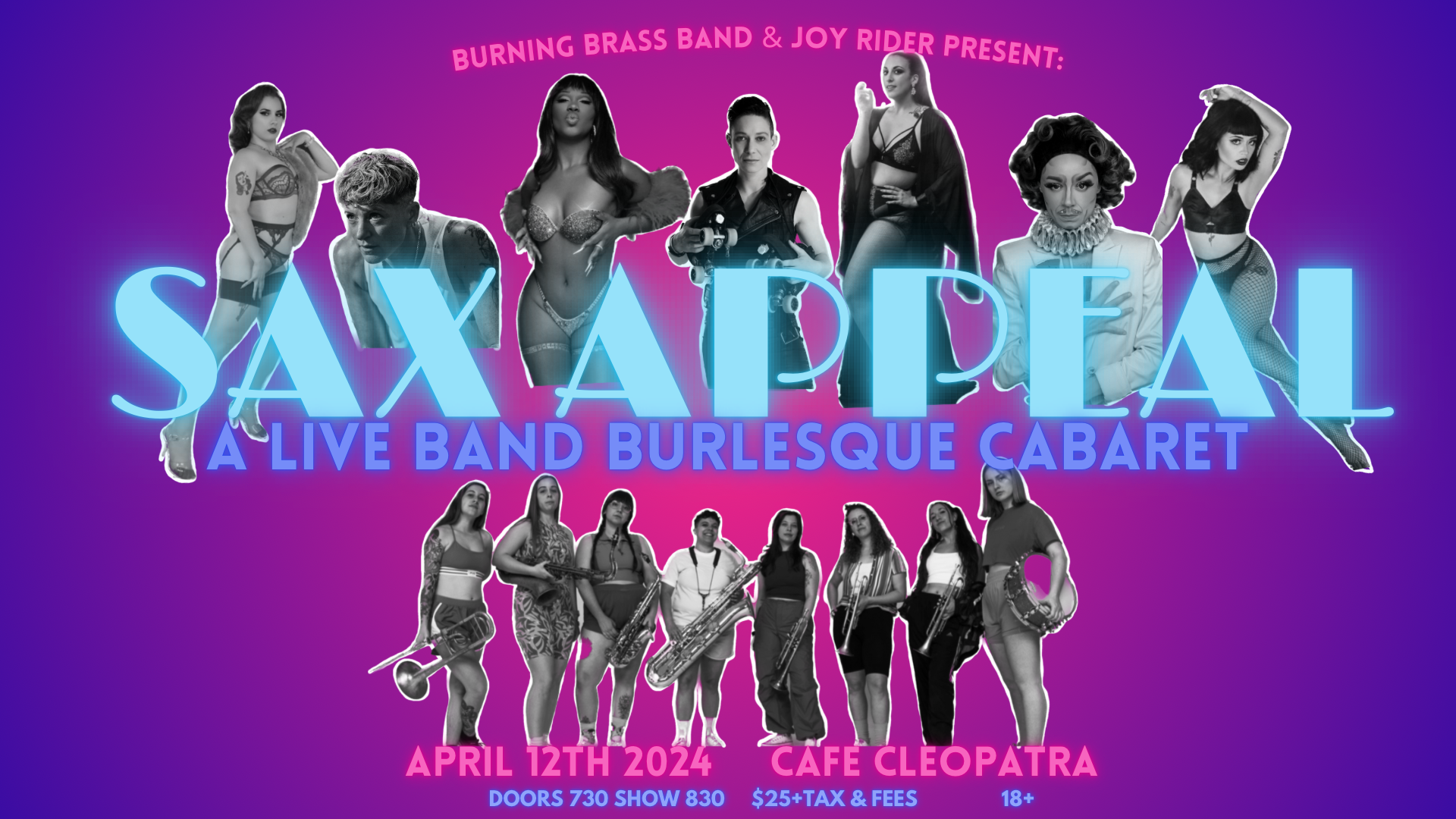 SAX APPEAL: A Live Band Burlesque Cabaret