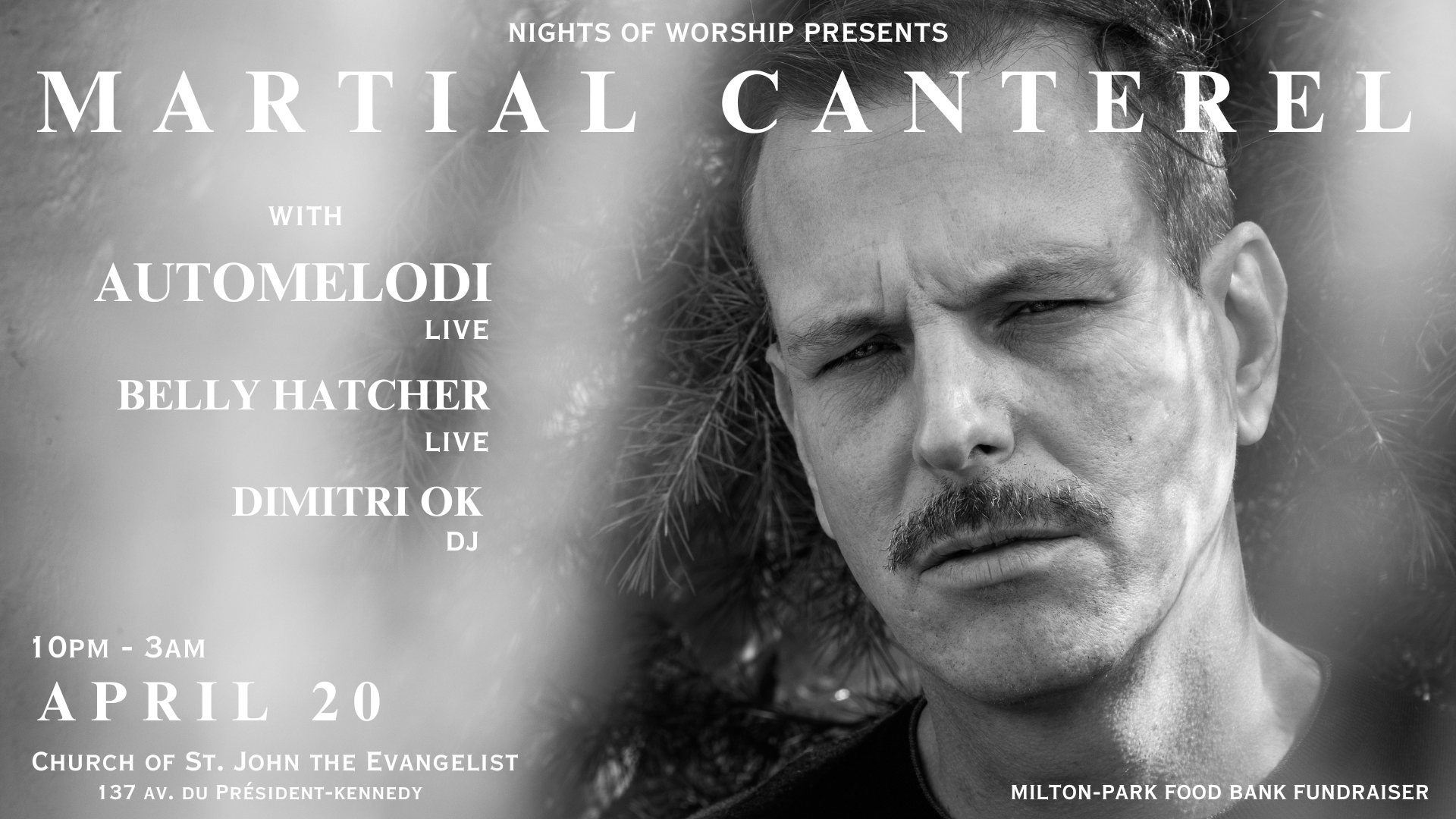Martial Canterel, Automelodi and Belly Hatcher Live at the Red Roof Church