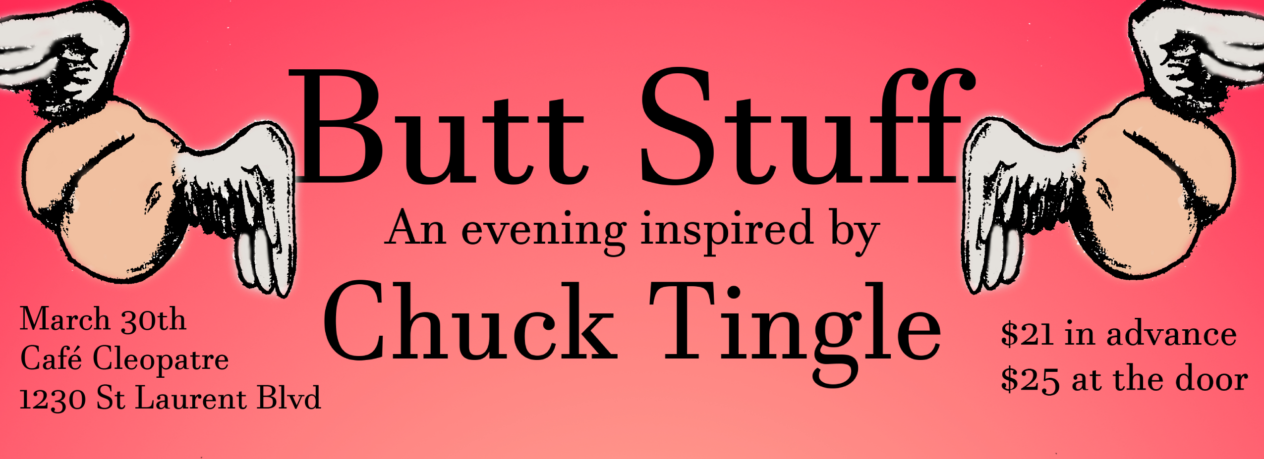 “Butt Stuff” – An Evening Inspired by Chuck Tingle