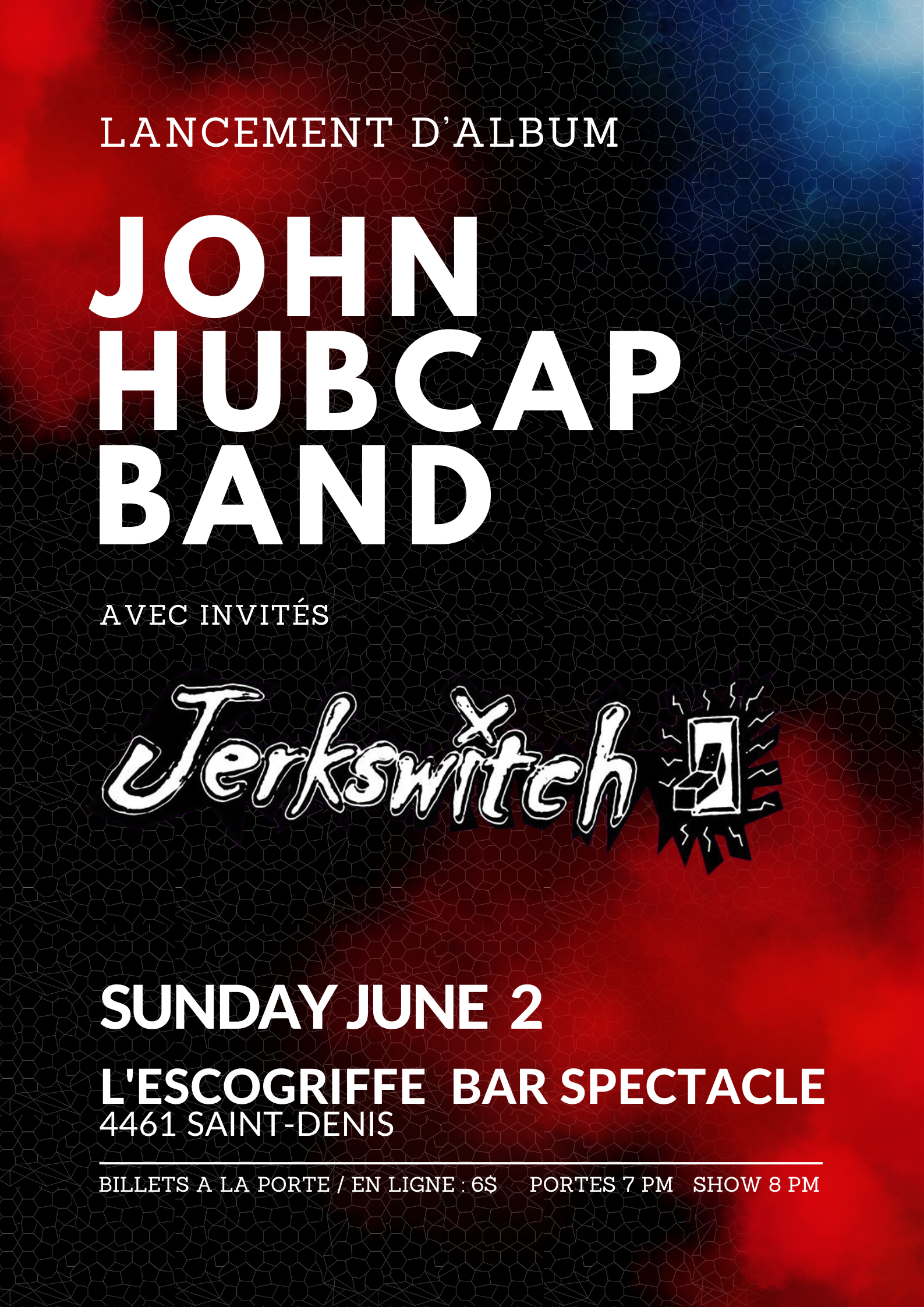Lancement d’album John Hubcap Band