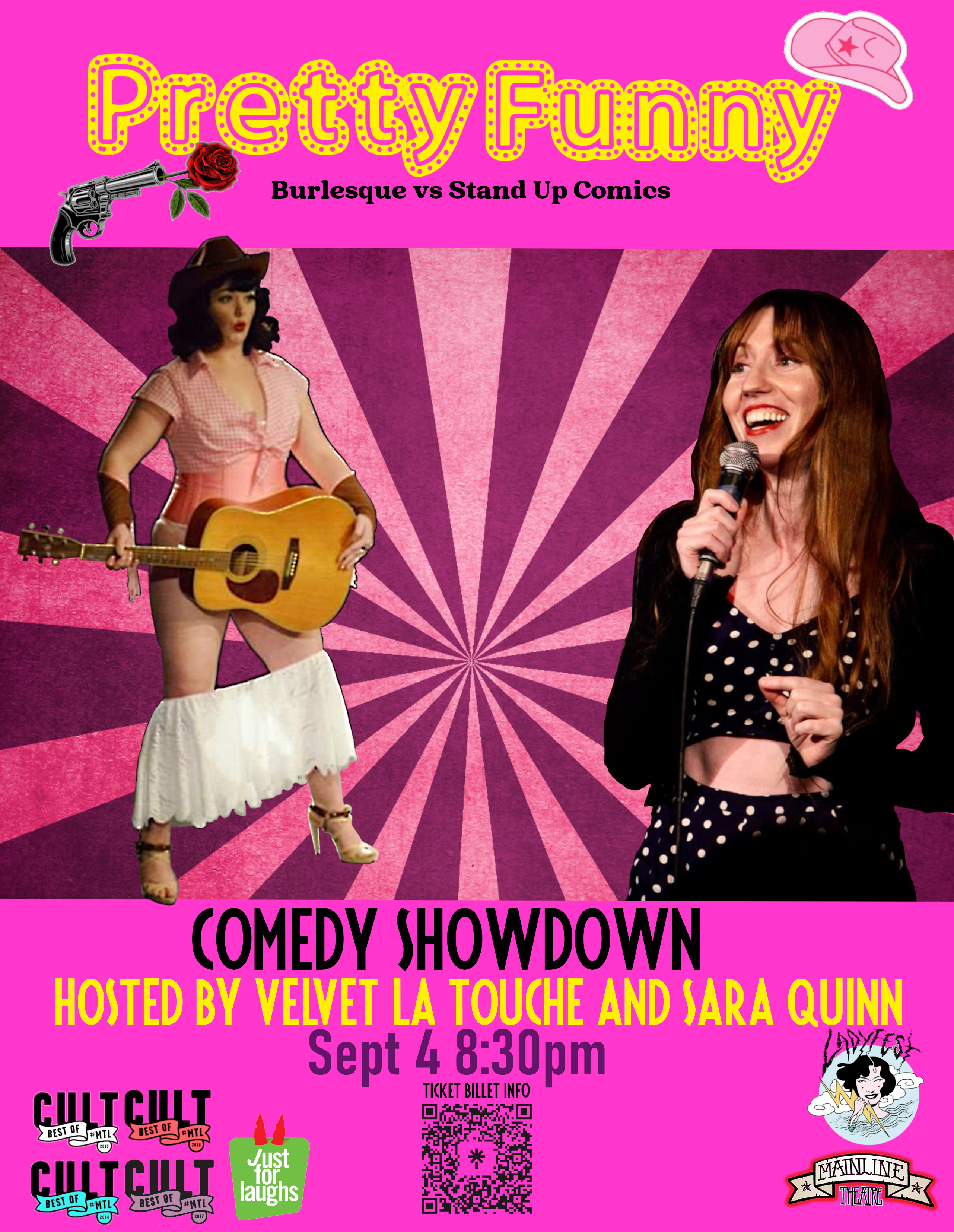 Pretty Funny: Burlesque VS Stand-Up Comics (Lady Fest edition)