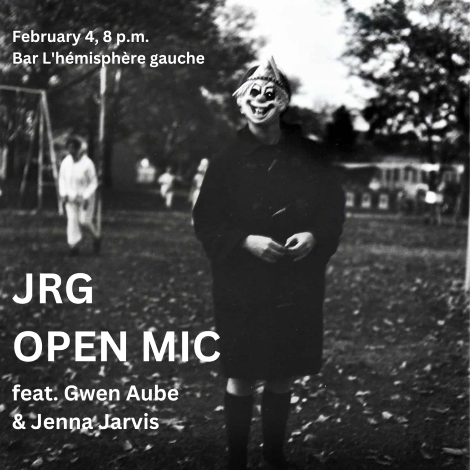 JRG Literary Open Mic w/ Gwen Aube & Jenna Jarvis