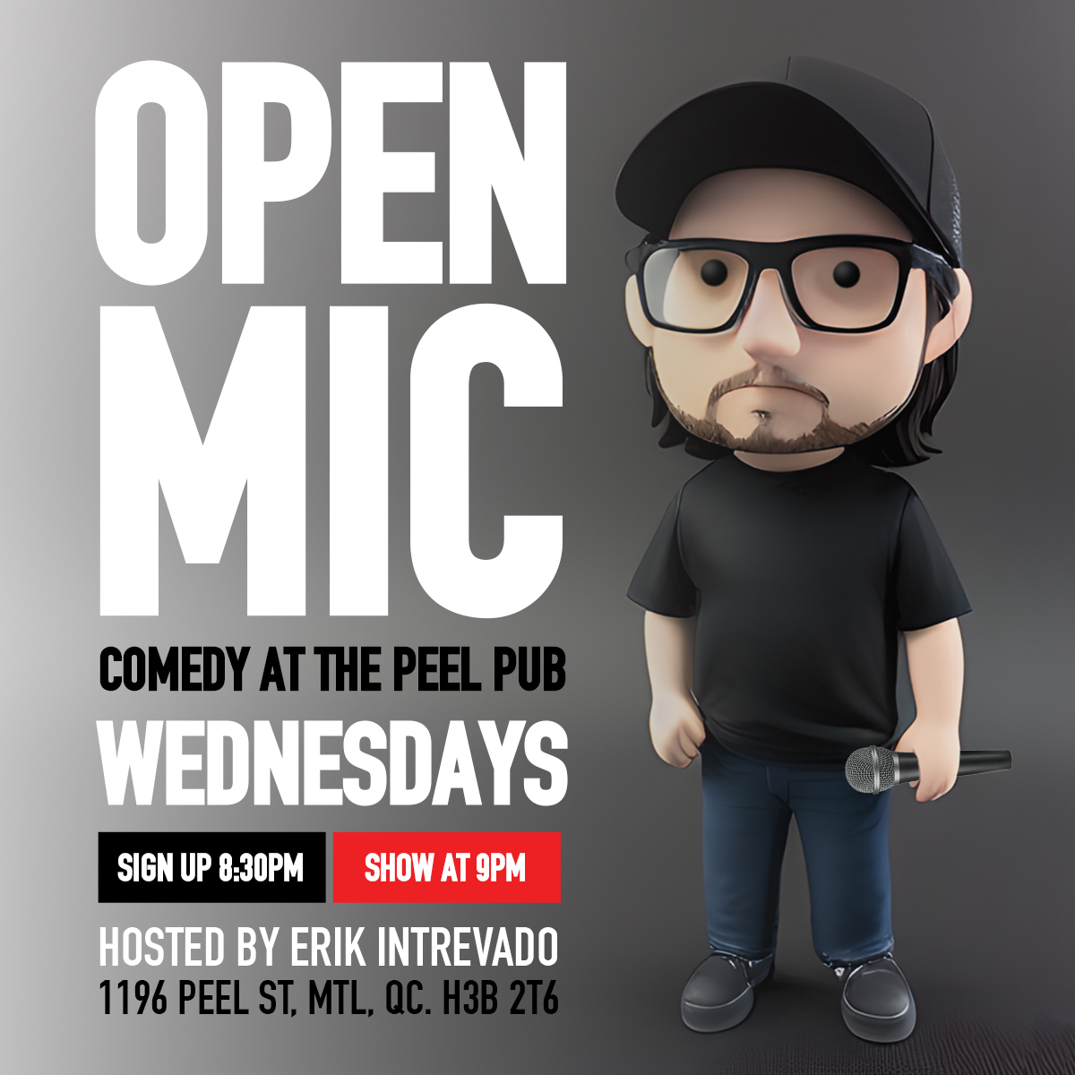 Open Mic Comedy at the Peel Pub
