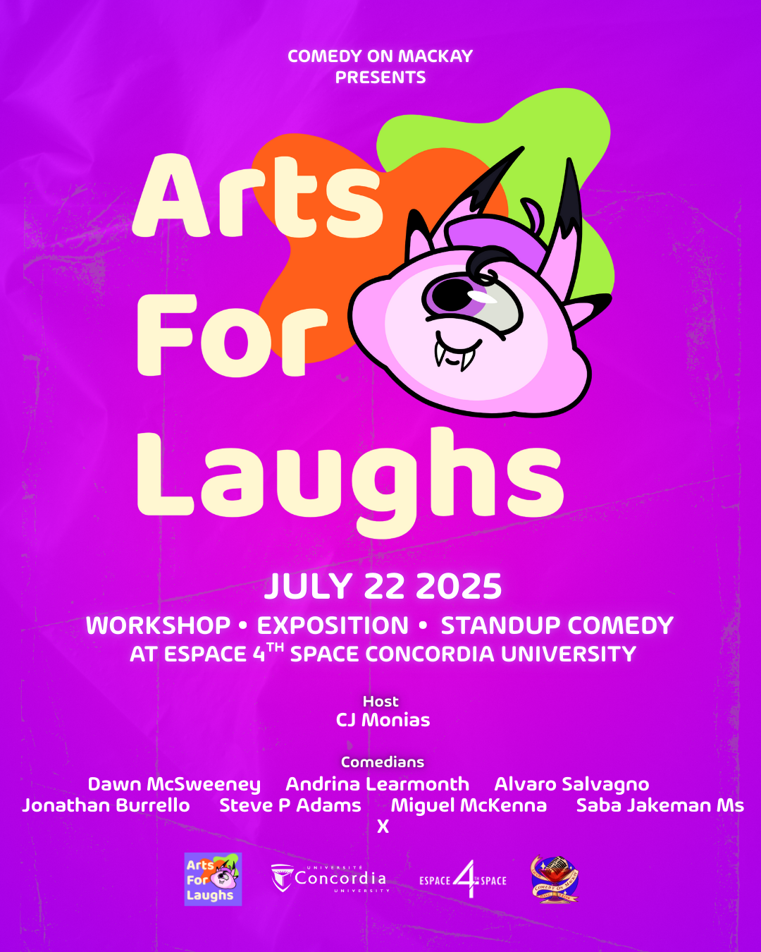 Comedy On Mackay presents: Arts For Laughs